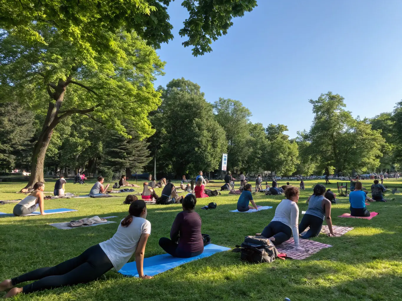 A serene and uplifting image depicting individuals enjoying activities associated with longevity and vitality, such as practicing yoga, hiking in nature, or spending time with loved ones. The image should evoke a sense of well-being, vitality, and connection, reflecting the benefits of longevity solutions.